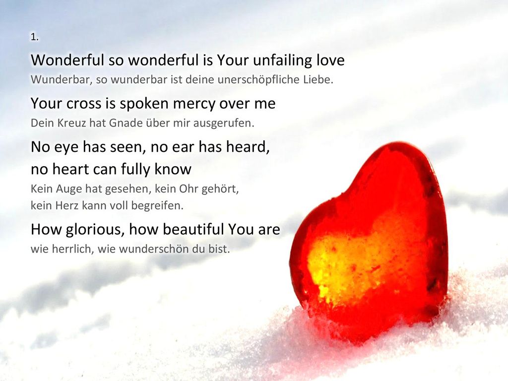 Wunderbar (Beautiful One) 1/6 (englisch) [D (F)] ppt herunterladen